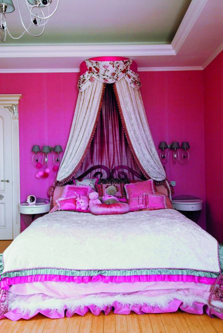 Кровати для девочек со шторками